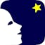 BeVisionary logo: a person looking at a star